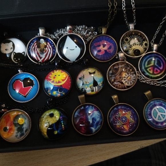 NECKLACE SPECIAL - 4 for $20 - YOU PICK - cabochon - Picture 3 of 10